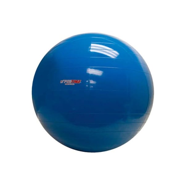 PhysioGymnic Molded Vinyl Inflatable Exercise Ball, 85 cm (34"), Blue